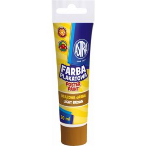 Farba plakatowa Astra, 30ml, brązowa jasna